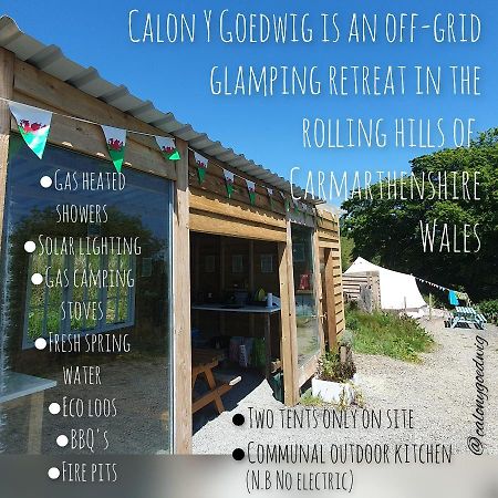 מלון לאנדוברי Calon Y Goedwig Glamping מראה חיצוני תמונה