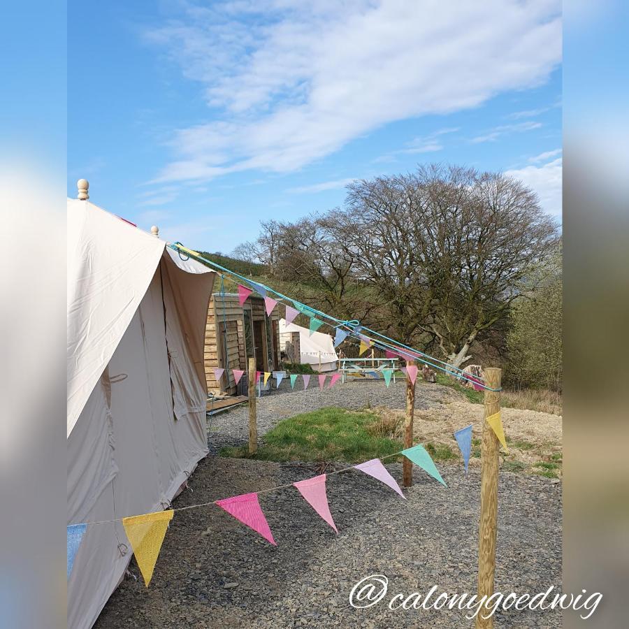 מלון לאנדוברי Calon Y Goedwig Glamping מראה חיצוני תמונה